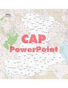 Mappa dei comuni e CAP della provincia di Padova PowerPoint