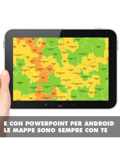 Mappa dei comuni e CAP della provincia di...