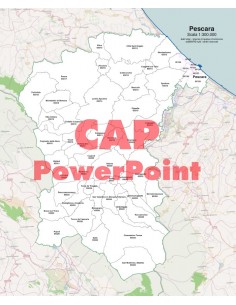 Mappa dei comuni e CAP della provincia di Pescara PowerPoint