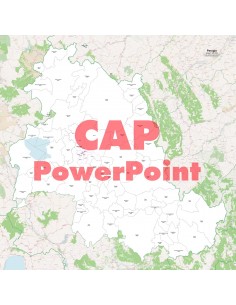Mappa dei comuni e CAP della provincia di Perugia PowerPoint