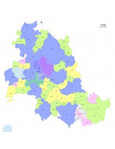 Mappa dei comuni e CAP della provincia di Perugia PowerPoint 2