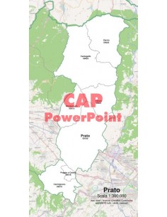 Mappa dei comuni e CAP della provincia di Prato PowerPoint