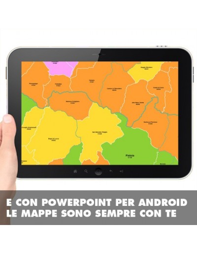 Mappa dei comuni e CAP della provincia di...