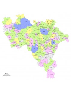 Mappa dei comuni e CAP della provincia di Pavia PowerPoint 2