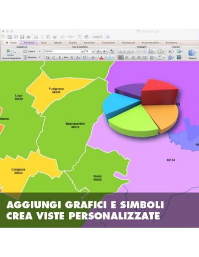 Mappa dei comuni e CAP della provincia di...