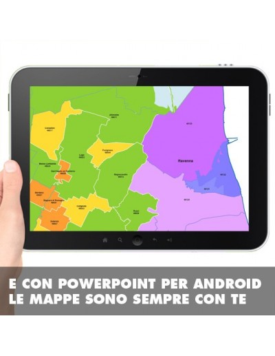 Mappa dei comuni e CAP della provincia di...