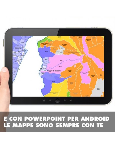 Mappa dei comuni e CAP della provincia di...