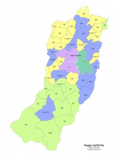 Mappa dei comuni e CAP della provincia di Reggio Emilia... 2