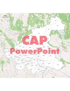 Mappa dei comuni e CAP della provincia di Rieti PowerPoint