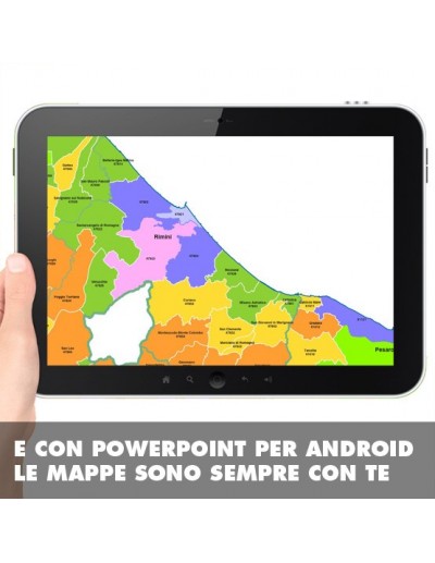 Mappa dei comuni e CAP della provincia di...