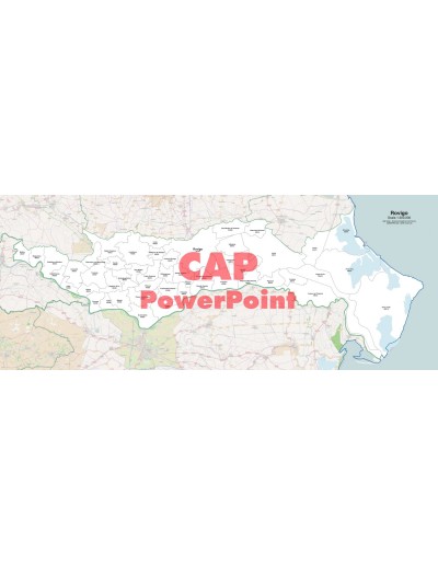 Mappa dei comuni e CAP della provincia di Rovigo PowerPoint