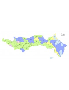Mappa dei comuni e CAP della provincia di Rovigo PowerPoint 2