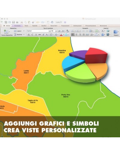 Mappa dei comuni e CAP della provincia di...