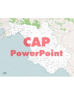 Mappa dei comuni e CAP della provincia di Salerno PowerPoint