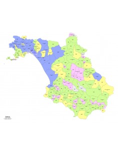 Mappa dei comuni e CAP della provincia di Salerno PowerPoint 2