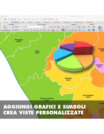 Mappa dei comuni e CAP della provincia di...