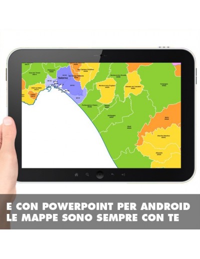 Mappa dei comuni e CAP della provincia di...