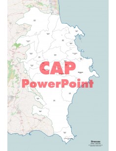 Mappa dei comuni e CAP della provincia di Siracusa...
