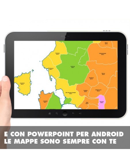 Mappa dei comuni e CAP della provincia Sud Sardegna PowerPoint