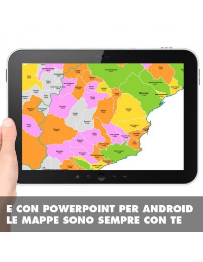 Mappa dei comuni e CAP della provincia di...