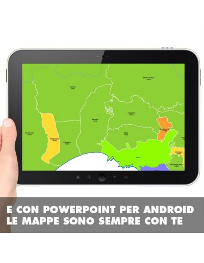 Mappa dei comuni e CAP della provincia di...