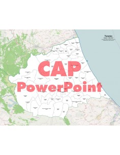 Mappa dei comuni e CAP della provincia di Teramo PowerPoint