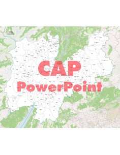 Mappa dei comuni e CAP della provincia di Trento PowerPoint