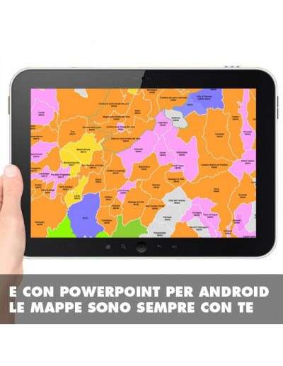 Mappa dei comuni e CAP della provincia di...