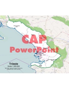 Mappa dei comuni e CAP della provincia di Trieste PowerPoint