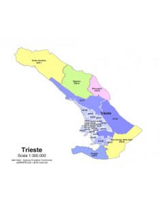 Mappa dei comuni e CAP della provincia di Trieste PowerPoint 2