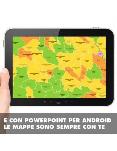 Mappa dei comuni e CAP della provincia di...