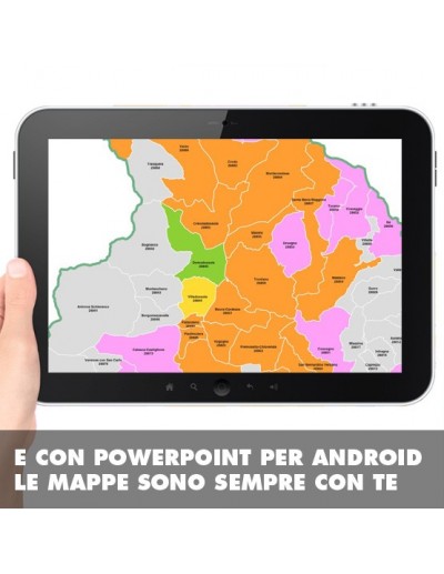 Mappa dei comuni e CAP della provincia di...