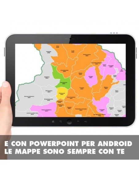 Mappa dei comuni e CAP della provincia di Verbania PowerPoint