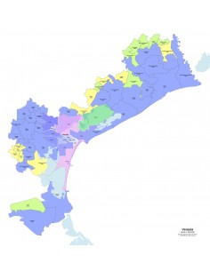 Mappa dei comuni e CAP della provincia di Venezia PowerPoint 2