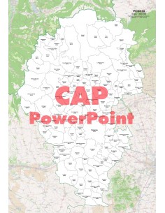 Mappa dei comuni e CAP della provincia di Vicenza PowerPoint
