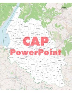 Mappa dei comuni e CAP della provincia di Verona PowerPoint