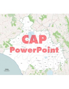 Mappa dei comuni e CAP della provincia di Viterbo PowerPoint