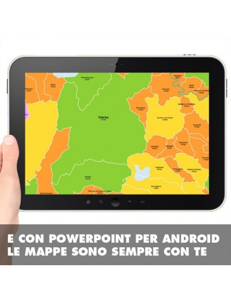 Mappa dei comuni e CAP della provincia di Viterbo PowerPoint