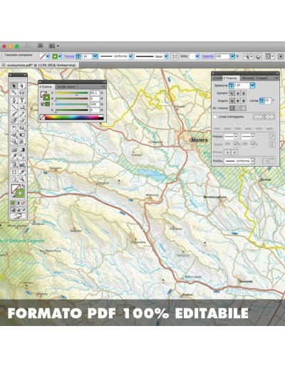 Mappa della Basilicata pdf scala 1:200.000