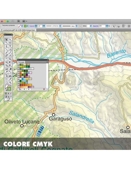 Mappa della Basilicata pdf scala 1:200.000