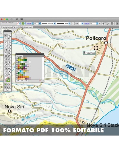 Mappa della Basilicata pdf scala 1:200.000