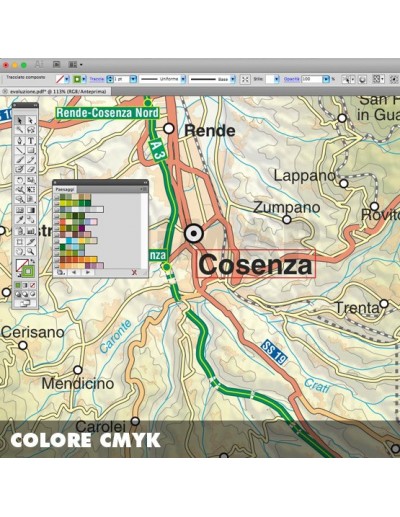 Mappa della Calabria pdf scala 1:200.000