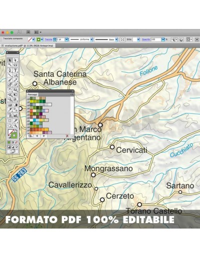 Mappa della Calabria pdf scala 1:200.000