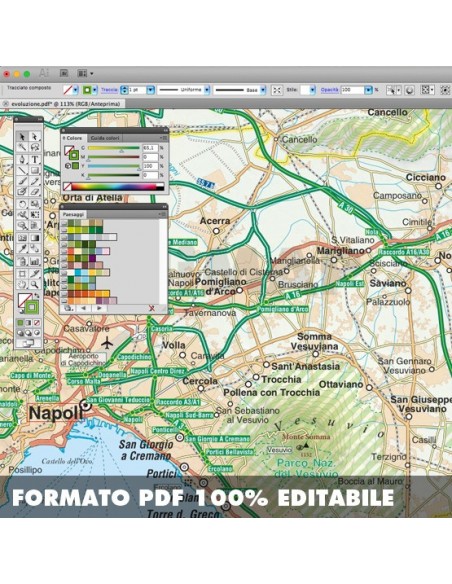 Mappa della Campania pdf scala 1:200.000