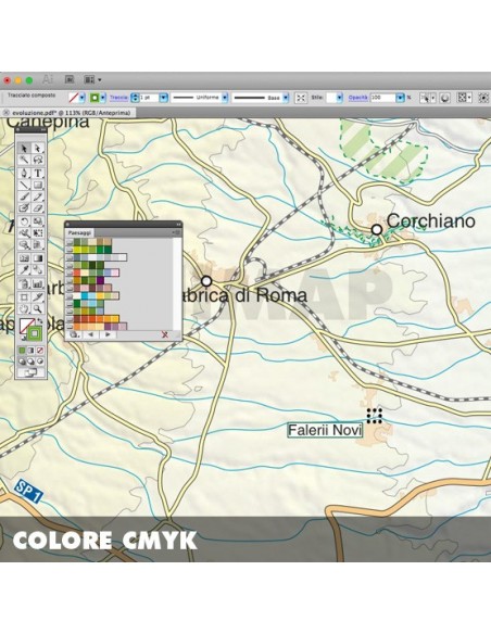 Mappa del Lazio pdf scala 1:200.000