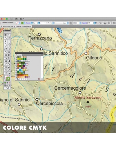 Mappa del Molise pdf scala 1:200.000
