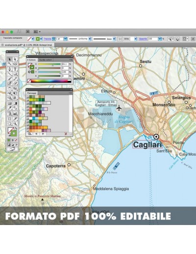 Mappa della Sardegna pdf scala 1:200.000