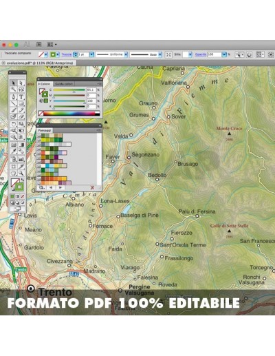 Mappa del Trentino Alto Adige pdf scala 1:200.000