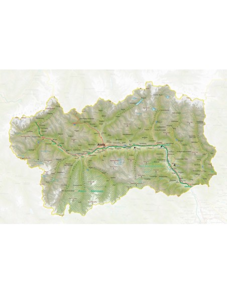 Mappa della Valle d'Aosta pdf scala 1:200.000