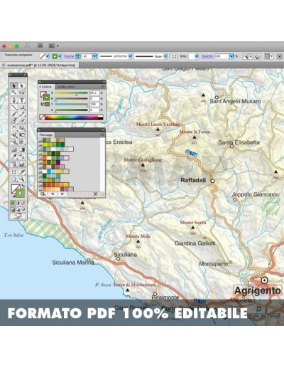 Mappa della provincia di Agrigento pdf scala...